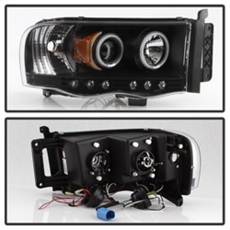 SPYDER 5009975 FITS: Dodge Ram 1500 02-05/Ram 2500 03-05 Projector Headlights LED Halo LED Blk PRO-YD-DR02-HL-BK Headlights