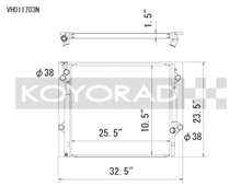 Load image into Gallery viewer, Koyo VH011703N FITS: Radiators FITS: -rad 03-09 Toyota 4Runner/Lexus GX470 4.7l Aluminum Radiator Off-Road Use Only Radiators