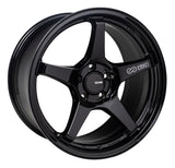 Enkei 521-895-1245BK FITS: TS-5 18x9.5 5x120 45mm Offset 73mm Bore Black Wheels Cast
