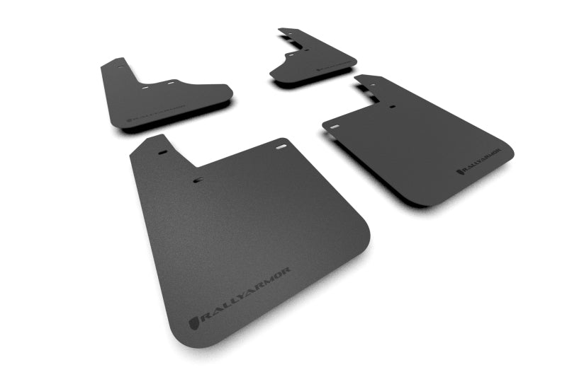 Rally Armor MF2-BAS-BLK FITS: 93-01 Subaru Impreza RS Basic Black Mud Flap w/ Black Logo Mud Flaps
