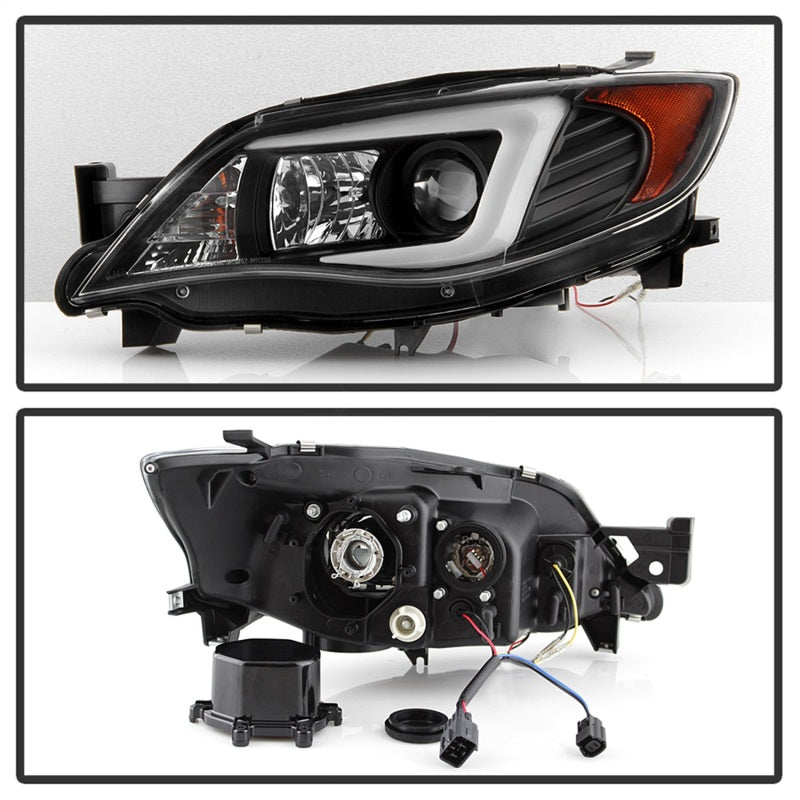 SPYDER 5083937 FITS: Subaru WRX 08-09 Projector Headlights HID Model Only Black PRO-YD-SWRX08-HID-LBDRL-BK Headlights