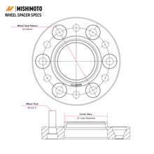 Load image into Gallery viewer, Mishimoto MMWS-008-250BK FITS: Wheel Spacers 5x100 56.1 25 M12 Black Wheel Spacers &amp; Adapters