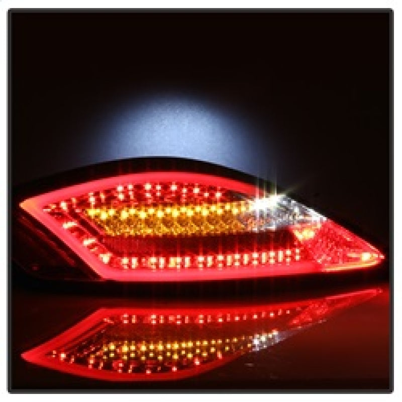 SPYDER 5083173 FITS: Porsche 987 Cayman 06-08 / Boxster 05-08 LED Tail Lights Red Clear ALT-YD-P98705-LED-RC Tail Lights