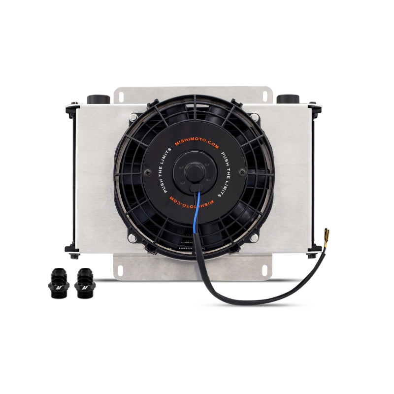 Mishimoto MMOC-25-K FITS: Oil Coolers FITS: Universal Oil Cooler Kit 25-Row Cooler and 1x 8in Fan Oil Coolers
