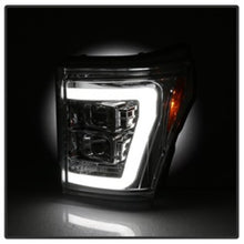 Load image into Gallery viewer, SPYDER 5084705 FITS: 11-16 Ford F-250/F-350 V2 Projector Headlights Light Bar DRL Chrome PRO-YD-FS11V2-LB-C Headlights