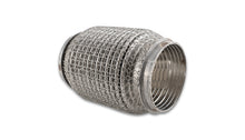Load image into Gallery viewer, Vibrant 66006 FITS: SS Flex Coupling w/ Interlock Liner and Mesh Braid 3in Inlet/Outlet x 6in long Flanges