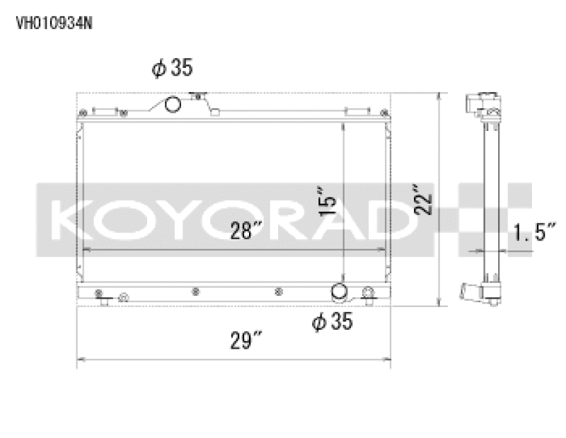 Koyo VH010934N FITS:rad 01-05 Lexus IS300 (w/ Manual Transmission) Racing Radiator Radiators