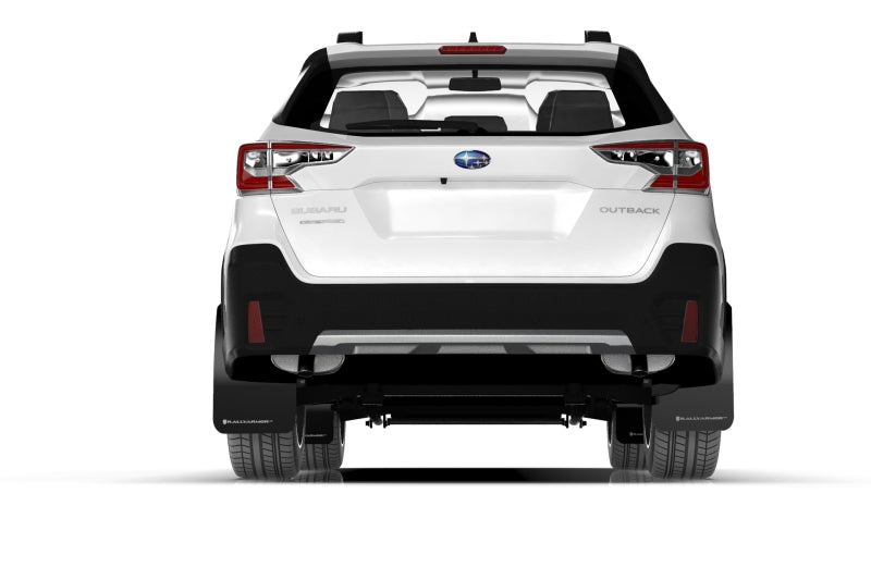 Rally Armor MF66-UR-BLK/BL FITS: 20-25 Subaru Outback Black UR Mud Flap w/Blue Logo Mud Flaps