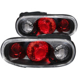 ANZO 221077 FITS: 1990-1997 Mazda Miata Taillights Black Tail Lights