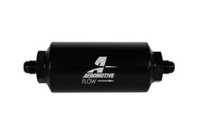 Load image into Gallery viewer, Aeromotive 12347 FITS: In-Line Filter (AN-6 Male) 10 Micron Fabric Element Bright Dip Black Finish Fuel Filters