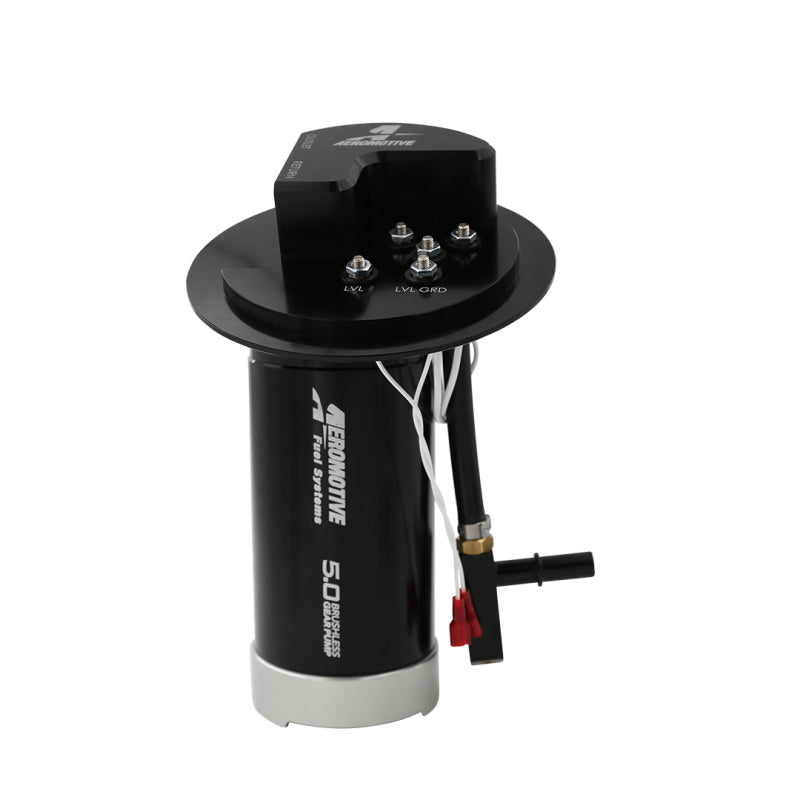 Aeromotive 19108 FITS: 11-17 Mustang S197/S550 Brushless 5.0 GPM Gear Pump 18-20 GT/Ecoboost Fuel Tanks