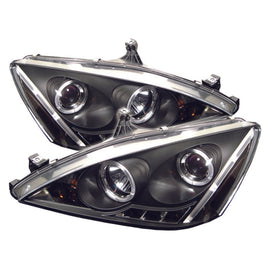 SPYDER 5010636 FITS: Honda Accord 03-07 Projector Headlights LED Halo Amber Reflector LED Blk PRO-YD-HA03-AM-BK Headlights
