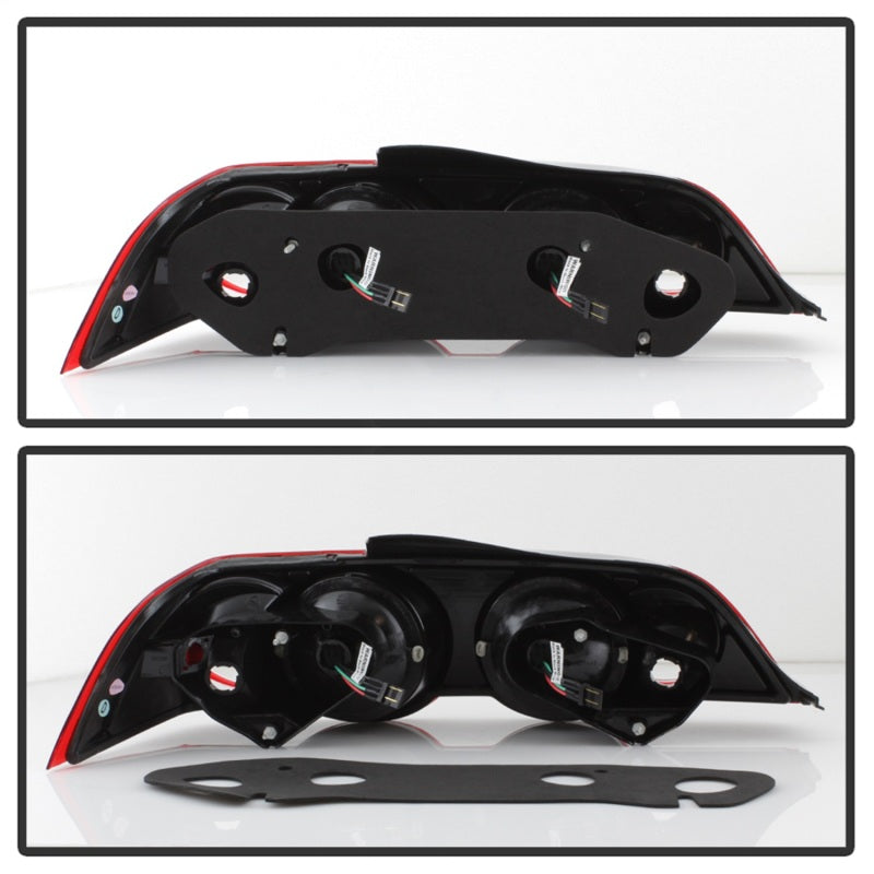 SPYDER 5000385 FITS: Acura RSX 02-04 LED Tail Lights Red Clear ALT-YD-ARSX02-LED-RC Tail Lights