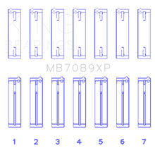 Load image into Gallery viewer, King Engine Bearings MB7089XP FITS: King Volkswagen VR6 2.8L (Size STD) Performance Main Bearing Set Bearings