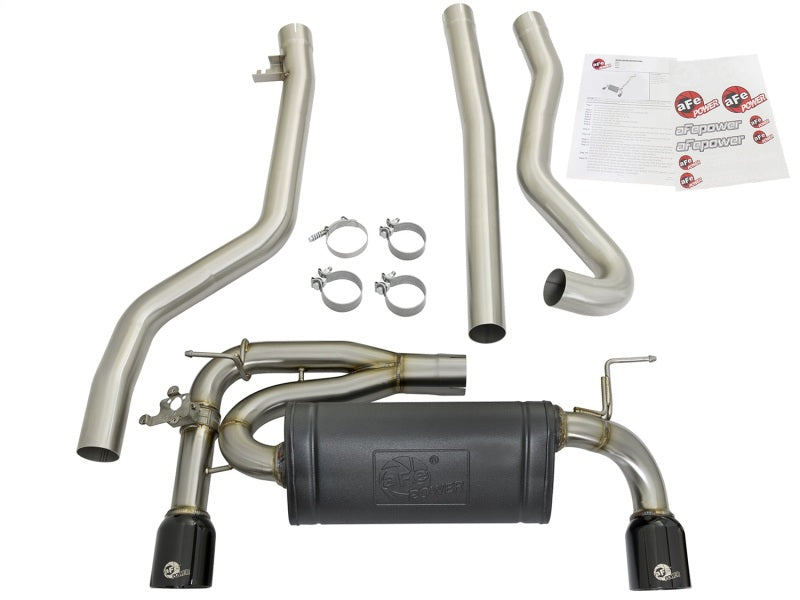 aFe 49-36334-B FITS: MACHForce XP Exhausts Cat-Back SS 16-17 BMW 340i/iX 440i/iX (F3X) L6-3.0L (B58) w/Black Tips Catback