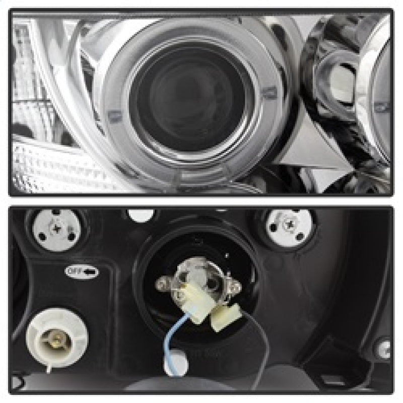 SPYDER 5009098 FITS: BMW Z3 96-02 Projector Headlights LED Halo Chrome High H1 Low H1 PRO-YD-BMWZ396-HL-C Headlights