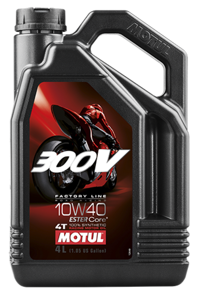 Motul 104121 FITS: 4L Synthetic-ester 300V Factory Line Road Racing 10W40 Motor Oils