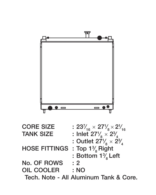 CSF 3328 FITS: 04-15 Nissan Titan Armada Radiator Radiators
