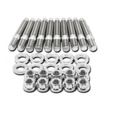 BLOX Racing BXFL-00308-8 FITS: SUS303 Stainless Steel Intake Manifold Stud Kit M8 x 1.25mm 55mm in Length 8-piece Hardware Kits Other