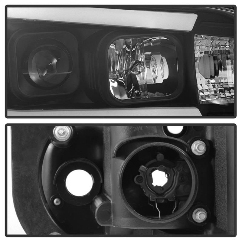 SPYDER 5085245 FITS: Dodge Charger 06-10 Projector Headlights LED Light Bar Black PRO-YD-DCH05V2-LB-BK Headlights