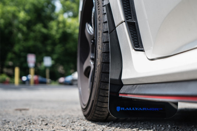 Rally Armor MF47-UR-BLK/DGRY FITS: 17-22 Honda Civic Type R Black UR Mud Flap w/Dark Grey Logo Mud Flaps