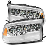 AlphaRex 880591 FITS: 09-18 Dodge Ram 1500HD NOVA LED Projector Headlights Plank Style Design Chrome w/DRL Headlights