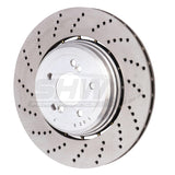 SHW Performance BRL48071 FITS: -SHW 06-10 BMW M5 5.0L Left Rear Cross-Drilled Lightweight Brake Rotor Brake Rotors Drilled