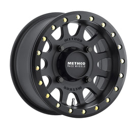 Method Wheels MR40157047543B FITS:Method MR401 UTV Beadlock 15x7 / 4+3/13mm Offset / 4x136 / 106mm CB Matte Black Wheel Wheels Cast