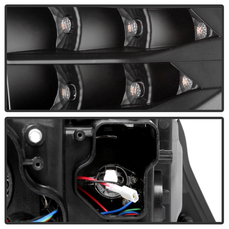 SPYDER 5086495 FITS: 09-12 BMW E90 3-Series 4DR HID w/ AFS Only LED Turn Black PRO-YD-BMWE9009-AFSHID-BK Headlights