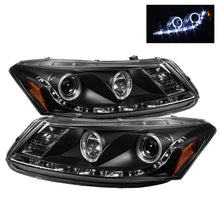Load image into Gallery viewer, SPYDER 5010667 FITS: 08-12 Honda Accord No Crosstour 4Dr Proj Headlights- LED Halo DRL Blk PRO-YD-HA08-4D-HL-BK Headlights