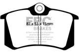 EBC DP2680 FITS: 10-13 Audi A3 2.0 TD Greenstuff Rear Brake Pads Brake Pads Performance
