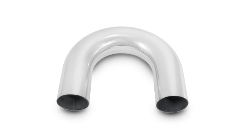 Vibrant 2865 FITS: 2in O.D. Universal Aluminum Tubing (180 degree Bend) Polished Aluminum Tubing
