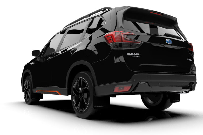 Rally Armor MF52-UR-BLK/GRY FITS: 19-21 Subaru Forester Black UR Mud Flap w/ Grey Logo Mud Flaps