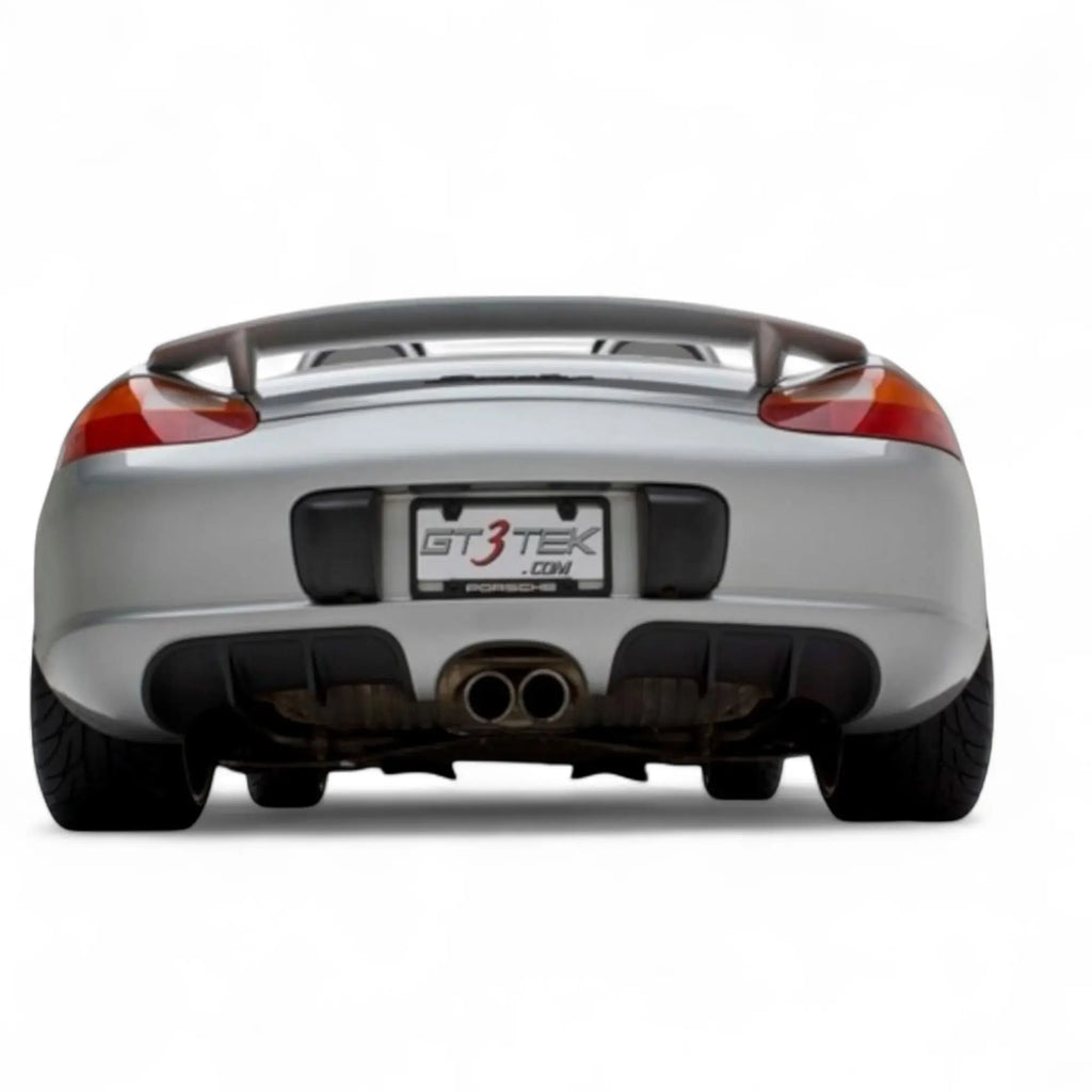 BetterBodies Motorsport polyurethane rear diffuser for Porsche Boxster 1997-2004, enhancing aerodynamics and sporty appearance.