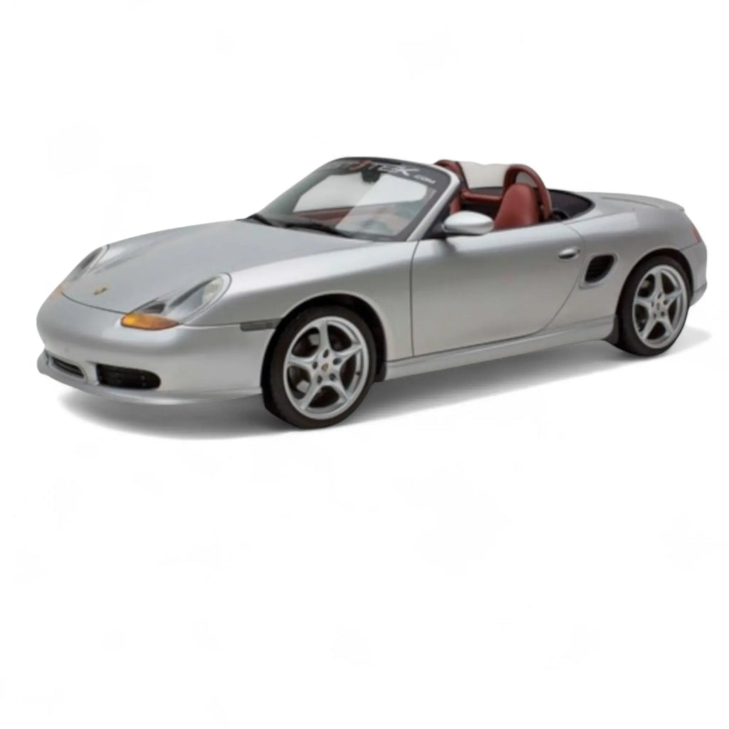 Polyurethane Porsche Boxster Spyder Style Side Rockers for 1997–2004, designed by BetterBodies Motorsport, shown on a Porsche 986.