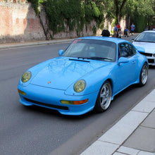 Load image into Gallery viewer, Porsche 993 side rockers and front splitters upgrade in polyurethane, designed for 1995–1998 models, by BetterBodies Motorsport.