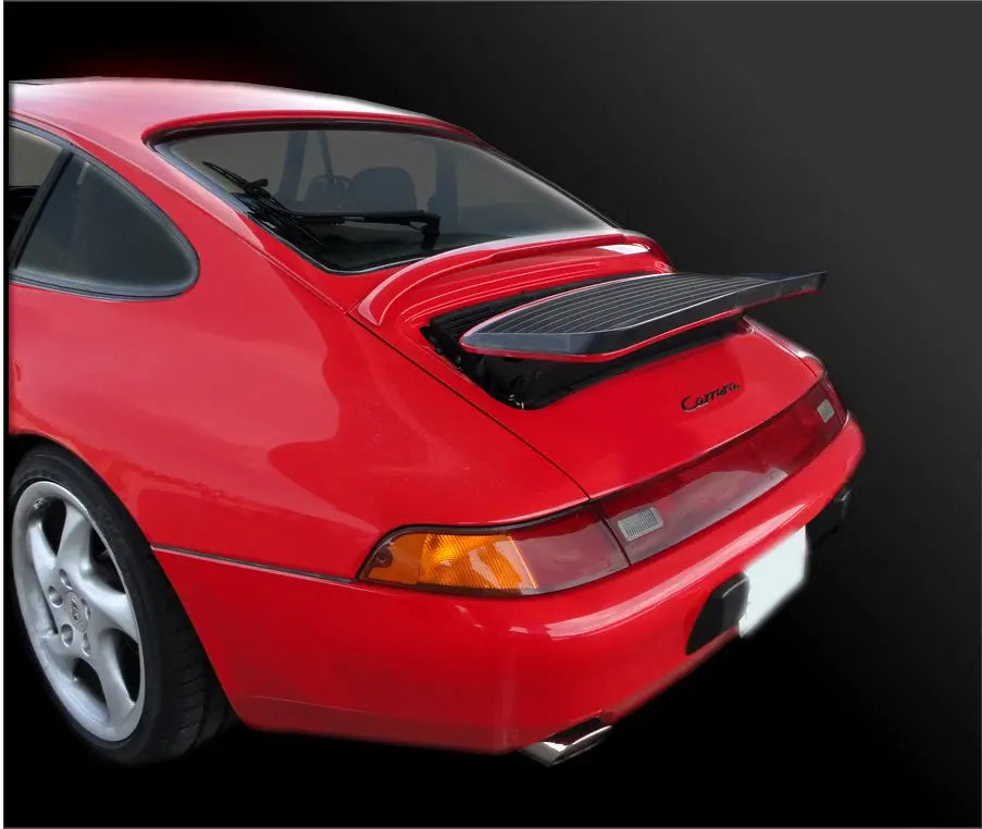 Porsche 993 small rear wing spoiler by BetterBodies Motorsport, made of polyurethane, designed for 1995–1998 Porsche 993 models.
