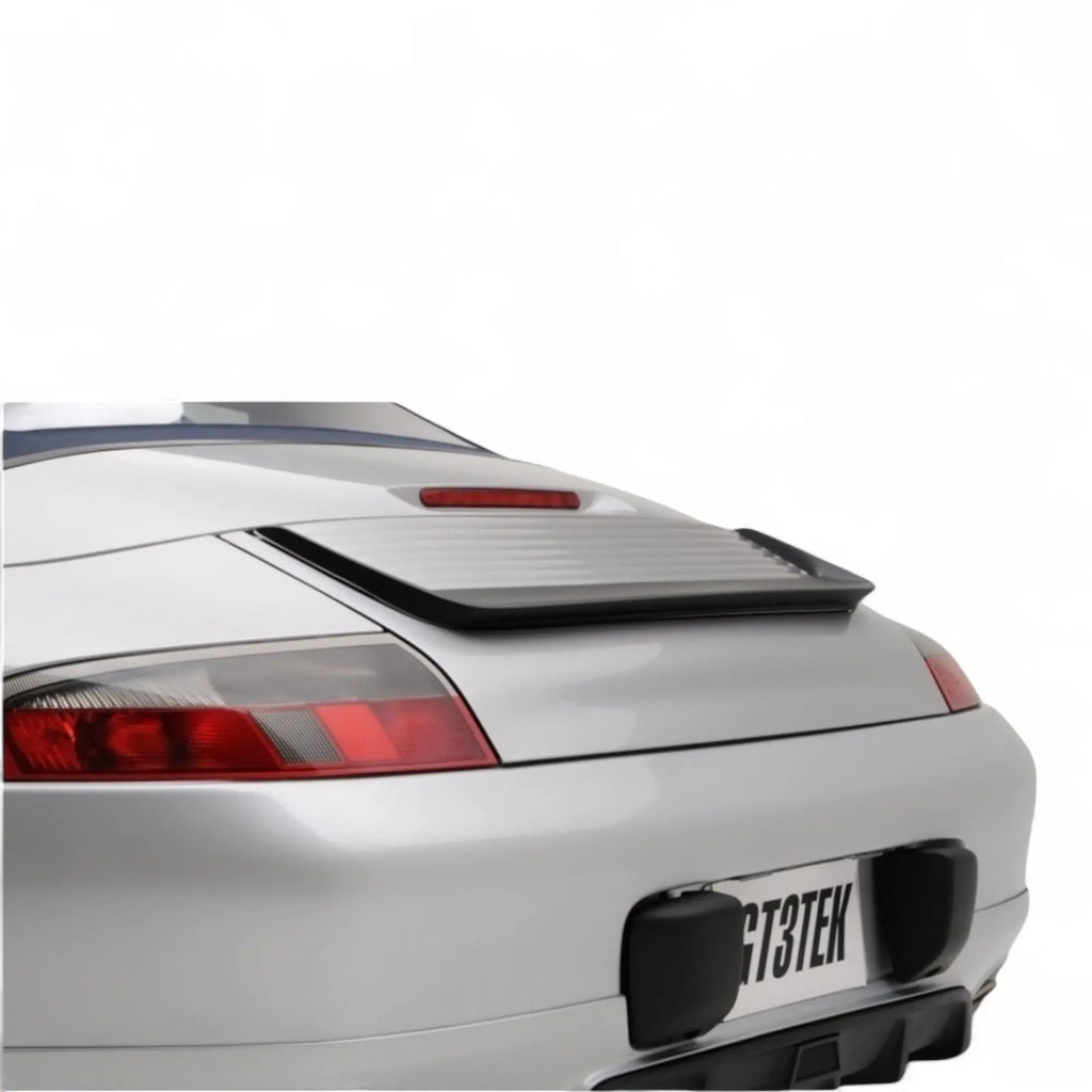 BetterBodies Motorsport Porsche 996 Carrera small wing spoiler in polyurethane for 1999–2004, showing the aerodynamic wing design.