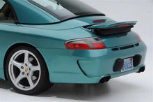 Load image into Gallery viewer, Porsche 996 Carrera small wing spoiler by BetterBodies Motorsport, polyurethane aero upgrade for 1999–2004 models, shown on vehicle.