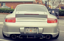 Load image into Gallery viewer, BetterBodies Motorsport Porsche 997.1 Carrera rear bumper diffuser in RUF TA-style polyurethane, designed for 2005–2008 models.