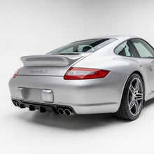 Load image into Gallery viewer, Fiberglass Porsche 997 Carrera ducktail wing by BetterBodies Motorsport, a sleek bolt-on racing spoiler for 2005-2012 Porsche 997.