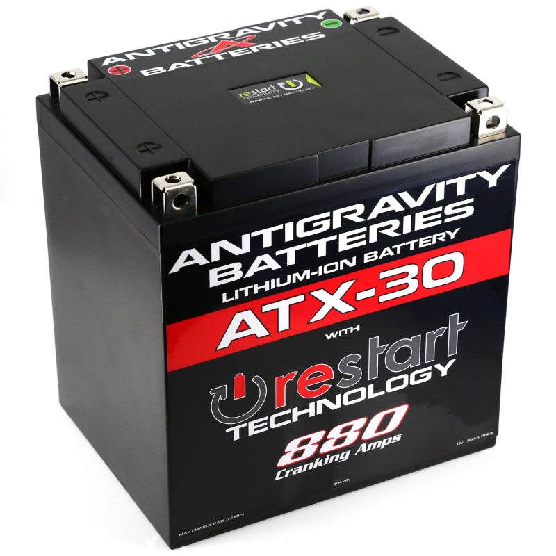 Antigravity Batteries AG-ATX30-RS FITS:Antigravity YTX30 Lithium Battery w/Re-Start Batteries