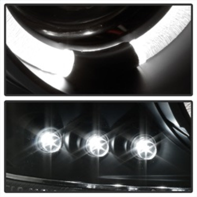 SPYDER 5009357 FITS: GMC Sierra 1500/2500/3500 99-06 Projector Headlights LED Halo LED Black PRO-YD-CDE00-HL-BK Headlights
