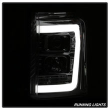 Load image into Gallery viewer, SPYDER 5084705 FITS: 11-16 Ford F-250/F-350 V2 Projector Headlights Light Bar DRL Chrome PRO-YD-FS11V2-LB-C Headlights