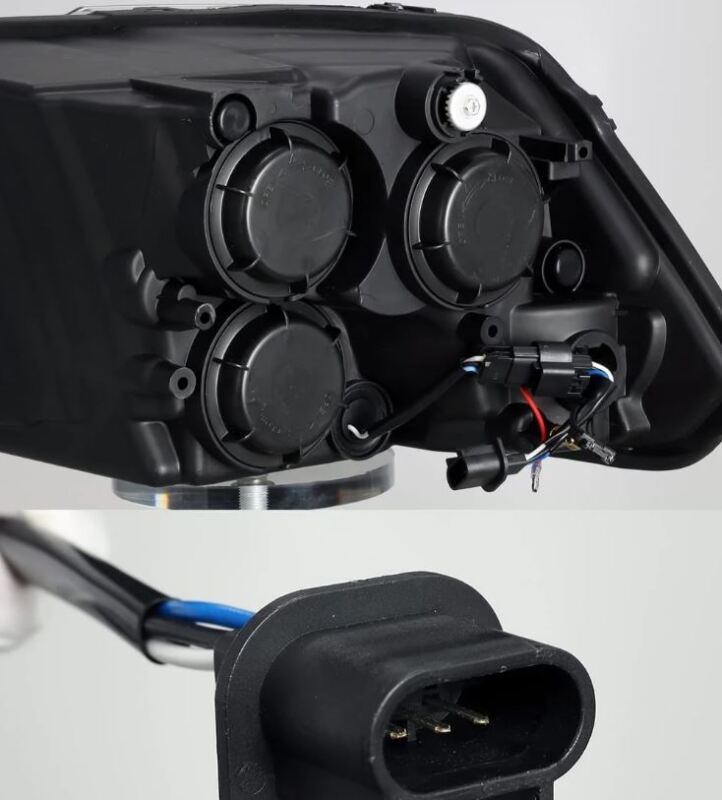 AlphaRex 880597 FITS: 09-18 Dodge Ram 1500HD PRO-Series Projector Headlights Plank Style Black w/Seq Signal/DRL Headlights