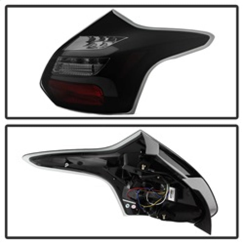 SPYDER 5085146 FITS: 12-14 Ford Focus 5DR LED Tail Lights Black Smoke (ALT-YD-FF12-LED-BSM) Tail Lights