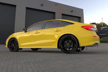 Load image into Gallery viewer, Rally Armor MF90-UR-BLK/WH FITS: 22-25 Honda Civic/Civic Si/Sport Black UR Mud Flap w/White Logo Mud Flaps