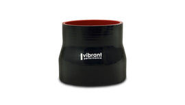 Vibrant 2929 FITS: 4 Ply Aramid Reducer Coupling 4.5in Inlet x 5in Outlet x 3in Length Black Silicone Couplers & Hoses