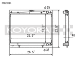 Koyo HH023194 FITS: 00-02 Nissan Skyline GTR 2.6L Turbo Racing Radiator Radiators