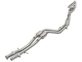 aFe 48-36316-YC FITS: Twisted Steel Long Tube Headers w/ Mid Pipes (Catted) 96-99 BMW M3 L6-3.2L S52 Headers & Manifolds